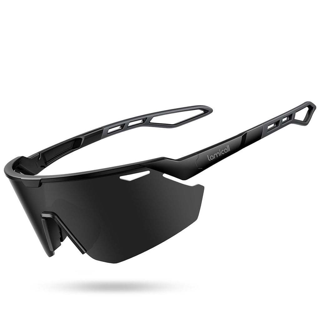 Lamicall Polarized Sports Sunglasses for Men Women, 24g Ultralight