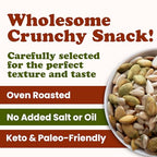 Food to Live Dry Roasted Sunflower and Pumpkin Seed Mix, 8 Ounces – Oven Roasted, No Oil added, Natural Snack, Rich in Protein, Perfect for Baking and Salads, Vegan, Kosher, Bulk