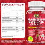 WOJBALMN Magnesium Glycinate Gummies,240 Count Magnesium Complex Supplement |Sleep, Calm & Relaxation Support|High Absorption MagnesiumGummies for Women, Men & Family|Gluten-Free