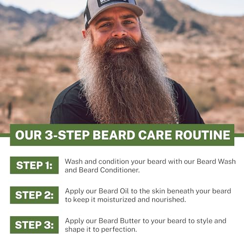 Live Bearded Beard Conditioner, 8 fl oz - Strengthens and Softens Facial Hair - Made in the USA - All-Natural Ingredients with Biotin, Caffeine | Executive Scent - Cedar, Vanilla