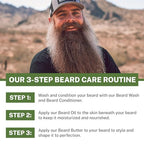 Live Bearded Beard Conditioner, 8 fl oz - Strengthens and Softens Facial Hair - Made in the USA - All-Natural Ingredients with Biotin, Caffeine | Executive Scent - Cedar, Vanilla