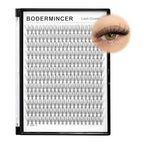 Bodermincer Black/Colored Cluster Lashes 240pcs 20D/40D DIY Eyelash Extension D Curl Long Individual Lashes Mixed Tray Faux Mink Lash Clusters Extensions 8-22mm (10D-10mm)