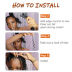 Human Braiding Hair for Boho Braids Bohemian Deep Wave Bulk Human Braiding Hair 100% Unprocessed Brazilian Virgin Human Hair Extensions 2 Bundles Micro Braiding Hair (18 inch,Natural Black)