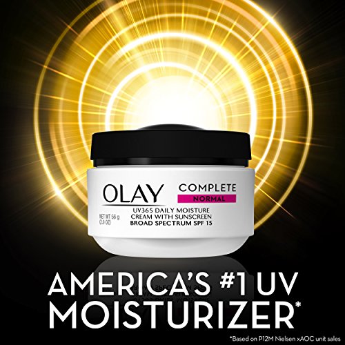 Olay Face Moisturizer Complete All Day UV Moisture Cream with Sunscreen SPF 15, Normal Skin, 2 Fl Oz (Pack of 3)
