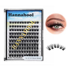 120pcs D Curl Individual Wide Stem Cluster DIY Eye Lashes Extensions Mixed 10-12-14-16mm/14-16-18mm/12-14-16mm Makeup Dramatic Volume Lashes (mixed 10-12-14-16mm)
