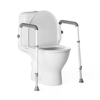 Toilet Safety Rails Medical Steel Sturdy Toilet Handle Height-Adjustable Leg Provides Support for Seniors, Disabled and Pregnant Women