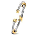 OSIRIDEH2 Cable Bracelets For Women, Multifunctional Twisted Bracelets for Women, Famous Twisted Cable Bracelets Bracelet Designs Women's Bracelets Fashion Jewelry Trendy Women' (Gold)