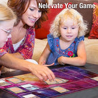 MTG Playmat for Magic The Gathering Play Mat, Stitched Playing Mat with Tube Case for MTG Card Game Playing (Purple Starry)