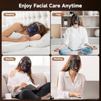 Red Light Therapy for Face, 4 Modes Led Face Mask Light Therapy with Timer Function, Near-Infrared 850 Mask with 180 LED Beads for Home and Travel Skin Care