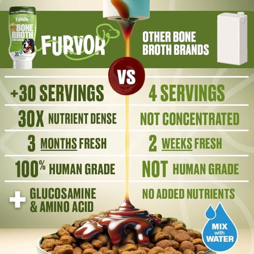 Mobility Support Beef Bone Broth for Dogs | Hip & Joint Support for Dogs | Glucosamine & Amino Acid Boosted | Human Grade Ingredients | Just add Water | Made in USA, 16 oz, 2 Pack