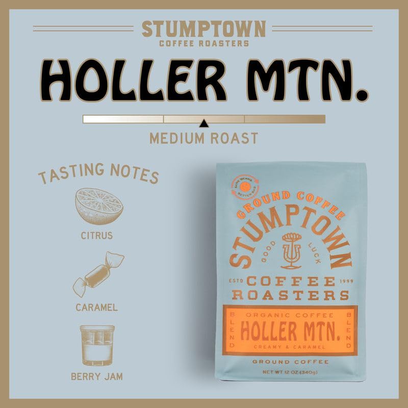 STUMPTOWN COFFEE ROASTERS, Ground Medium Roast, Holler Mountain 12 Oz