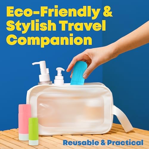 Multi-Size Silicone Bottle Covers for Travel – Leak-Proof Stretchable Sleeves & Safety Clip Locks, Silicone Covers for Travel Toiletries, Bottle Covers for Traveling Essentials