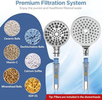 Shower Head Filter Replacement Cartridge for SSJ781/DSSJ781/ DSSJ781-01 MakeFit Filtered Handheld Shower Head (1-PACK)