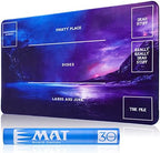 Playmat for MTG Magic The Gathering - Stitched Play Mat with Tube Case for MTG Card Game Playing(Starry Zones)