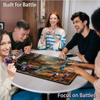 for MTG Game Playmat, for Magic TCG Rubber Play mat,Tabletop Card Playmats with Smooth Surface,Trading Card Inked Game Mat with New Zones,Battle Game,Unmanned Forest