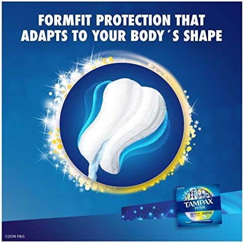 Tampax Pearl Plastic Tampons, Mutlipack, Light/Regular/Super Absorbency, Unscented, 47 Count (Packaging May Vary)