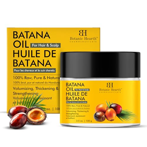 Botanic Hearth Batana Oil for Hair Growth - Batana Butter (3.5 fl oz) | Deeply Nourishing & Revitalizing Hair & Skin Care