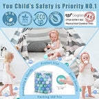 GOGOSO Ball Pits Balls for Toddlers Pack of 50 100 200 Plastics Shape Ball Non-Phthalate Non-BPA Non-Toxic 2.2-Inch Crush Proof Play Balls