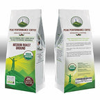 Peak Performance High Altitude Organic Coffee. Fair Trade, Low Acid, Non GMO, and Beans Full Of Antioxidants. Medium Roast Smooth Tasting USDA Certified Organic Ground Coffee Bag