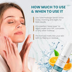 Sun Coast Sciences Total Package Serum - Vitamin C Serum with Hyaluronic Acid & Peptides for Face - Hydrating Anti Aging Face Serum for Smoother, Firmer Looking Skin - 1 Fl Oz (Pack of 1)
