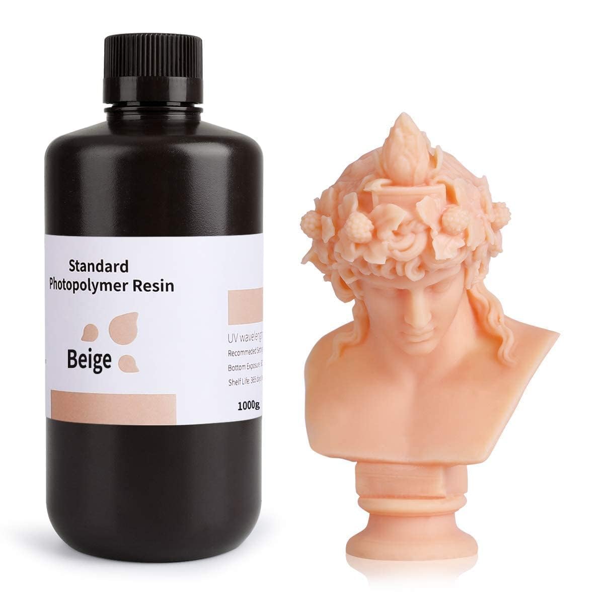 ELEGOO Upgraded Standard 2.0 3D Printer Resin Black 500g