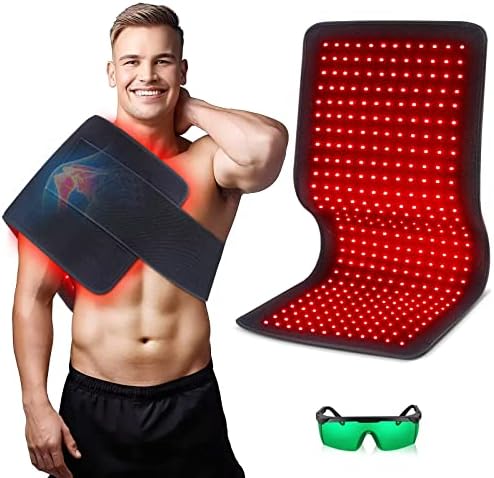 Red Light Therapy Pad for Body, 180W LED Red & Infrared Light Device Mat with 660nm & 850nm Wavelengths for Waist Back Shoulder Muscle Pain Relief