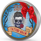Viking Revolution Tattoo Care Balm for Before, During & Post Tattoo Safe, Natural Tattoo Aftercare Cream Moisturizing Lotion to Promote Skin Healing, Skin Moisturizer, (2oz,1 Pack)