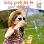 Lulu Home Concentrated Bubble Solution, 1 L/ 33.8 OZ Refill for Bubble Machines, Giant Wands, and Blowers - Up to 2.5 Gallons for Kids' Birthday Parties