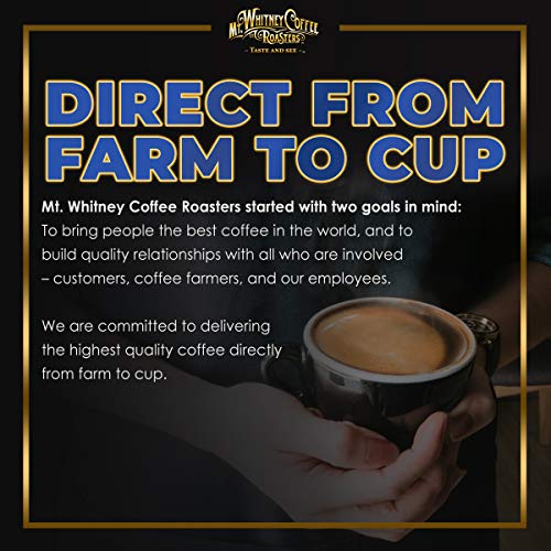 Mt. Whitney Colombia Monte Sierra Organic Single Origin, Medium Dark Roast, Smooth Full Flavored, Low Acid Coffee (Ground, 12 Oz)