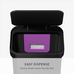 simplehuman Rectangular Step Can, 45L / 12 Gallon Kitchen Trash Can, Liner Rim System, Liner Pocket®, 150,000-Step Pedal, Lid Shox® Silent Close, Matte Black Steel