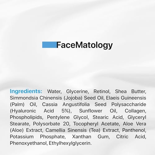 Face Moisturizer Retinol Cream - Men and Women Day & Night Neck Décolleté with Retinol, Collagen Hyaluronic Acid Hydrating Safe for All Skin Types
