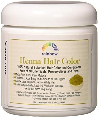 Rainbow Research Henna Hair Color and Conditioner Persian Dark Brown Sable - 4 oz