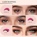 Lash Clusters - Lash Clusters Kit Lash Extension Kit with Lash Bond and Seal Cluster Eyelash Extensions Eyelash Clusters 20D30D40D50D-0.07D Lashes Clusters Eyelash Extension Kit DIY at Home Eyelashes
