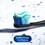 Crest + Scope, Active Fresh, Teeth Whitening Toothpaste for adults, 5.5oz 4 pack, Bad Breath Treatment, Breath Freshner, for Sensitive Teeth, Deep Stain remover, Travel Size Toiletries