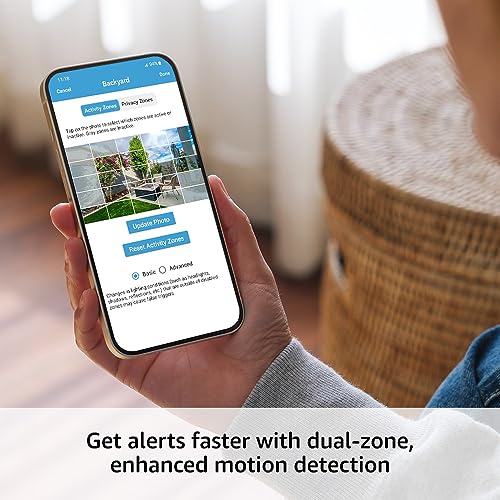 Blink Outdoor 4 (newest model), Wireless smart security camera, two-year battery, 1080p HD day and infrared night live view, two-way talk – 3 camera system