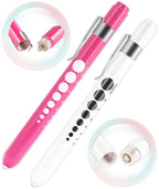 MEUUT 3 Pack Pen light & Medical Scissors-One Pantented Trauma Scissor Two LED Penlight with Pupil Gauge -8" Bandage Scissor for Nurse Doctor EMT