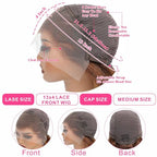 Aaliweya Highlight Lace Front Wigs Human Hair 4/27 Ombre 13x4 Body Wave Lace Frontal Wig for Women 180% Density Glueless Honey Blonde Wig Full and Thick Super Soft 26 inch
