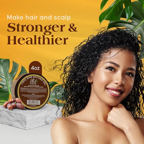 RA Cosmetics Natural Unrefined Batana Oil for Hair Growth & Repair | Nourishing Moisturizer for Damaged Hair - Strengthening Conditioner from Honduras, 4 oz