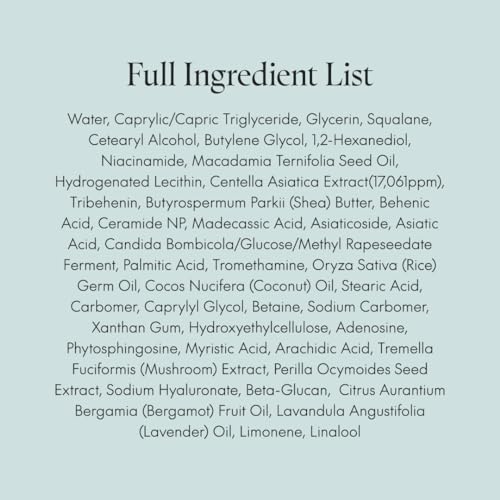 PURITO Centella Cream, Korean Centella, for All Skin Types, Soothing, Facial Cream for face, K-Beauty, Korean Skin Care, 50ml 1.7 fl.oz