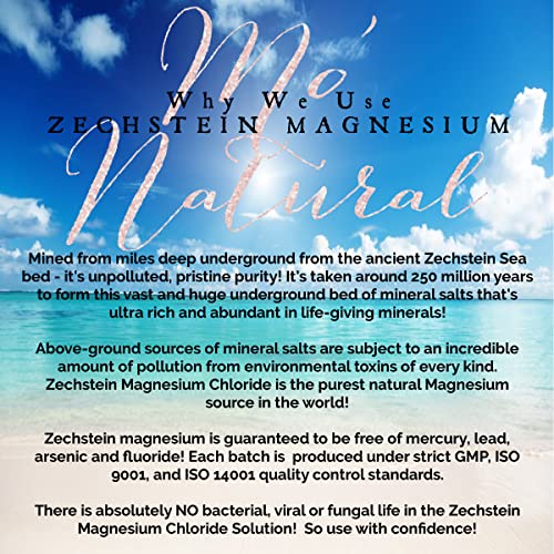 Mo' Natural Lil' Mo’ Maggie Transdermal Magnesium Lotion for Kids | Zechstein Magnesium | Organic Opulent Oils & Shea Butter 8 fl oz