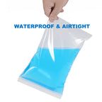 Somoga 20 PCS 13" x 15" Thick 5 Mil Large Clear Zip Poly Bags Plastic Reclosable Zip Seal Lock Bags Heavy-Duty 2 Gallon Clothing T-Shirts Shoes Toys Zipper Bag