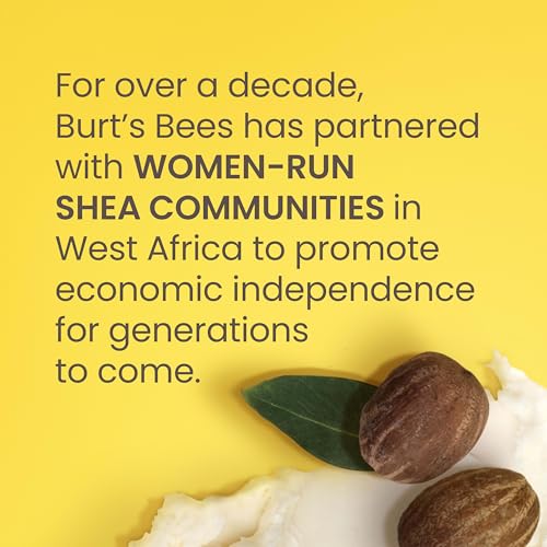 Burt's Bees Valentines Day Gifts, Shea + Tropical Fruit Indulgent Hand and Body Butter, Non-Greasy, Antioxidant Rich for Glowing Skin, Non-Irritating, Natural Origin Skin Care, 11 oz.