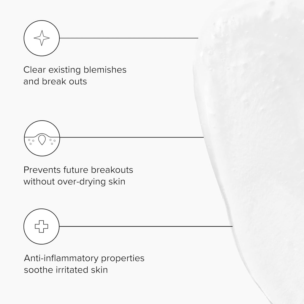 DRMTLGY Acne Cleanser - Oil-Free Salicylic Acid Cleanser & Face Wash for Acne Prone Skin
