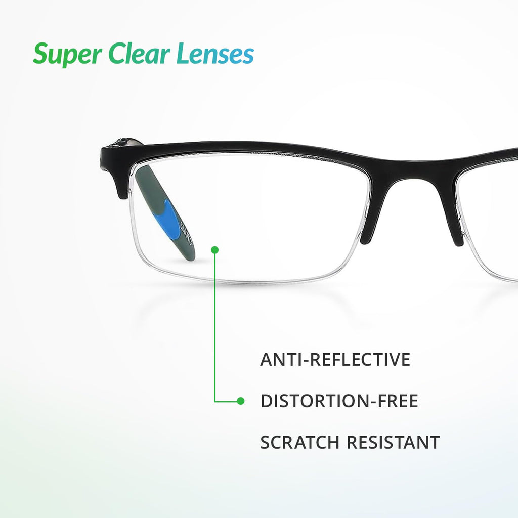 SAV Sportex Ar4150 Reading Glasses - Flexible, Durable, Ultra-Lightweight, High-Performance Readers for Men and Women