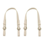Semetall 2pcs Adjustable Handbag Straps - PU Leather Replacement Shoulder Strap Set for Purses, Totes, Bags (Beige)