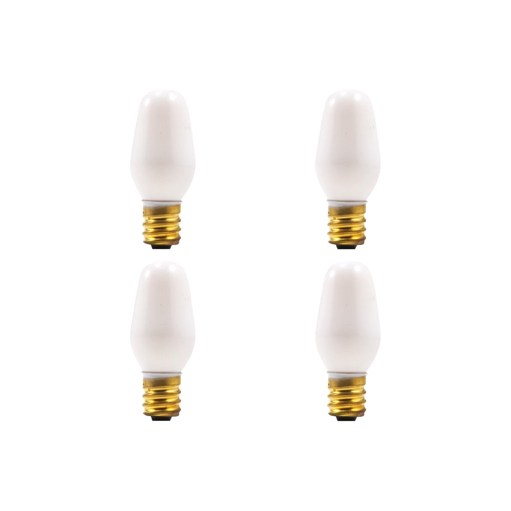 LEDVANCE 13544-7C7/W/BL/4PK 120V Night Light Bulb,Incandescent, Warm White 7 watts
