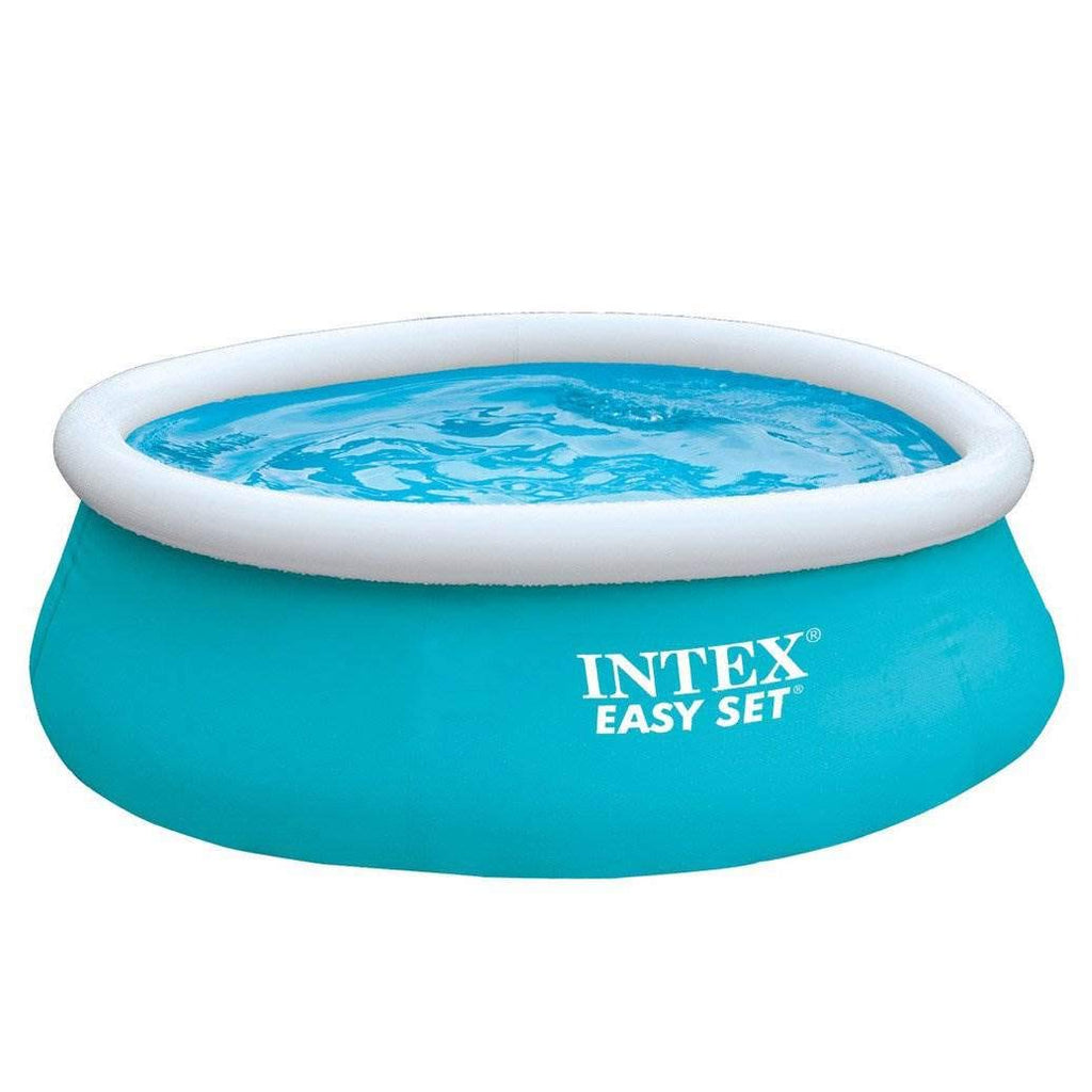 INTEX 28101EH Easy Set Inflatable Swimming Pool: 6ft x 20in – Puncture-Resistant Material – Quick Inflation – 232 Gallon Capacity – 16in Water Depth