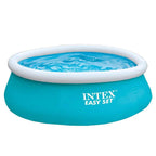 INTEX 28101EH Easy Set Inflatable Swimming Pool: 6ft x 20in – Puncture-Resistant Material – Quick Inflation – 232 Gallon Capacity – 16in Water Depth