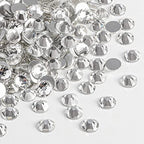 beadsland Flat Back Crystal Rhinestones Round Gems for Nail Art and Craft Glue Fix, Crystal, 10mm, SS50/144pcs