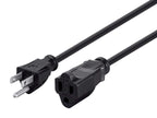 Monoprice Extension Cord - NEMA 5-15P to NEMA 5-15R, 15 Amp, 1875 Watt, 3-Prong, 16AWG, 20 Feet, Black